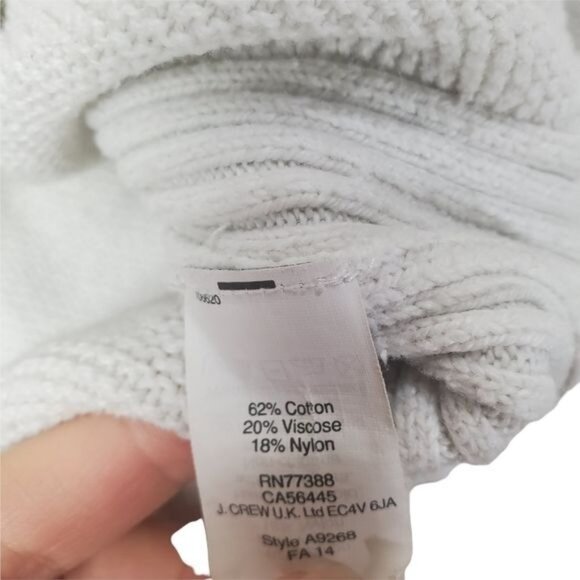 MADEWELL Womens Sweater SZ XS Oatmeal Knit‎ Ribbed 3/4 Sleeves Soft Pullover - Picture 7 of 8